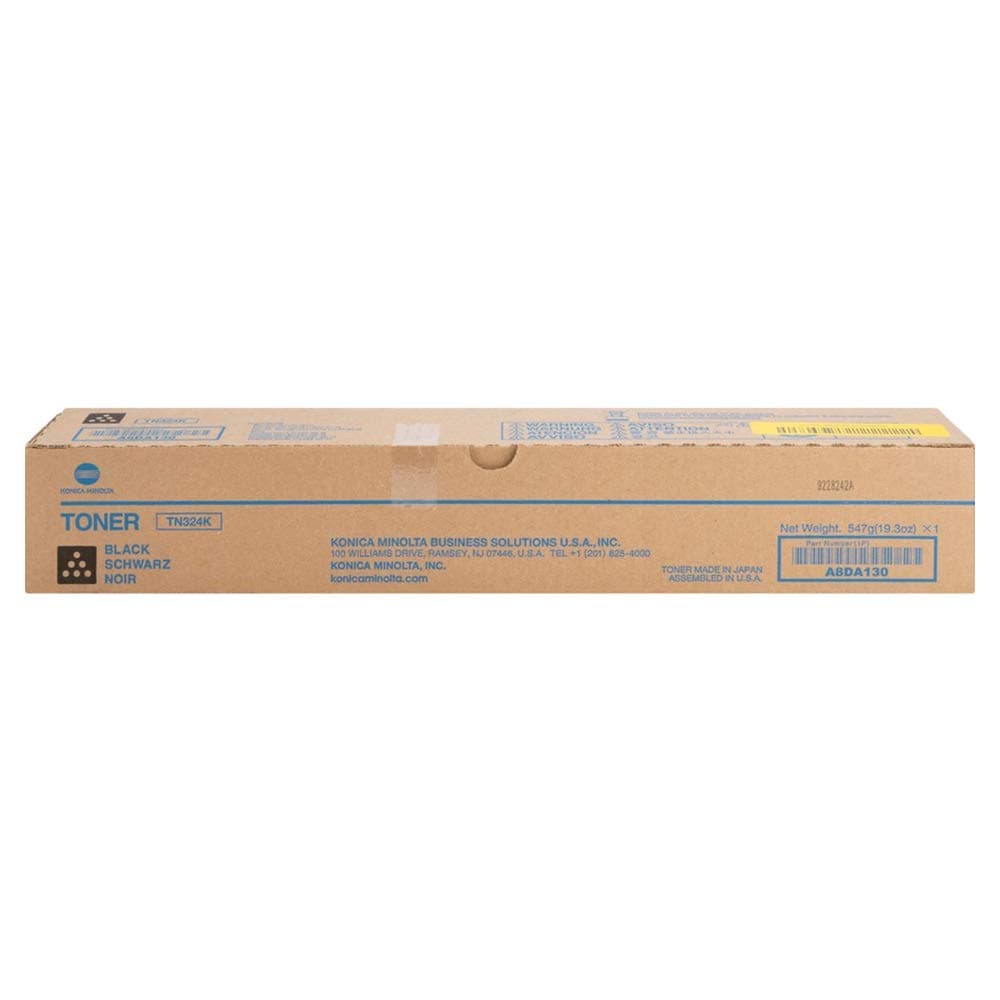 OEM Konica Minolta TN324K (A8DA130) Toner CTG, Black, 28K Yield