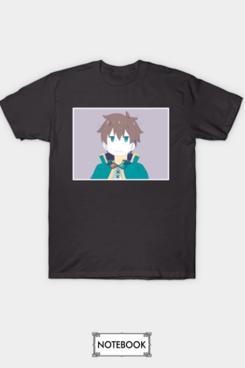 Satou Kazuma Konosuba Funny Face G79944 Notebook: Planner, Matte Finish Cover, Diary, Lined College Ruled Paper, Journal, 6x9 120 Pages