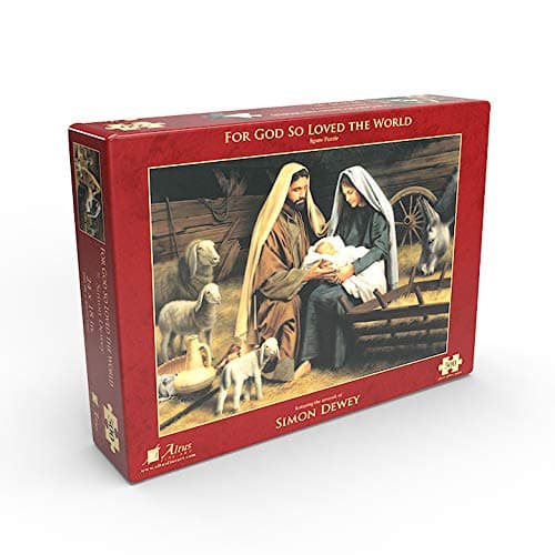 Simon Dewey for God So Loved The World 500 Piece Jigsaw Puzzle