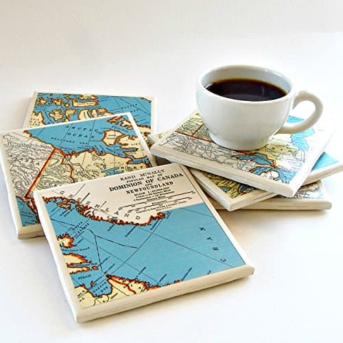 Canada Map Coasters Set of 6