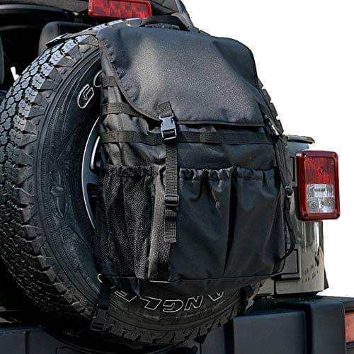 Fits Jeep Wrangler Spare Tire Trash Bag Backpack Tool Organizers Trunk Cargo Bags for JL JK TJ YJ Luggage Multi-Pockets Backpack