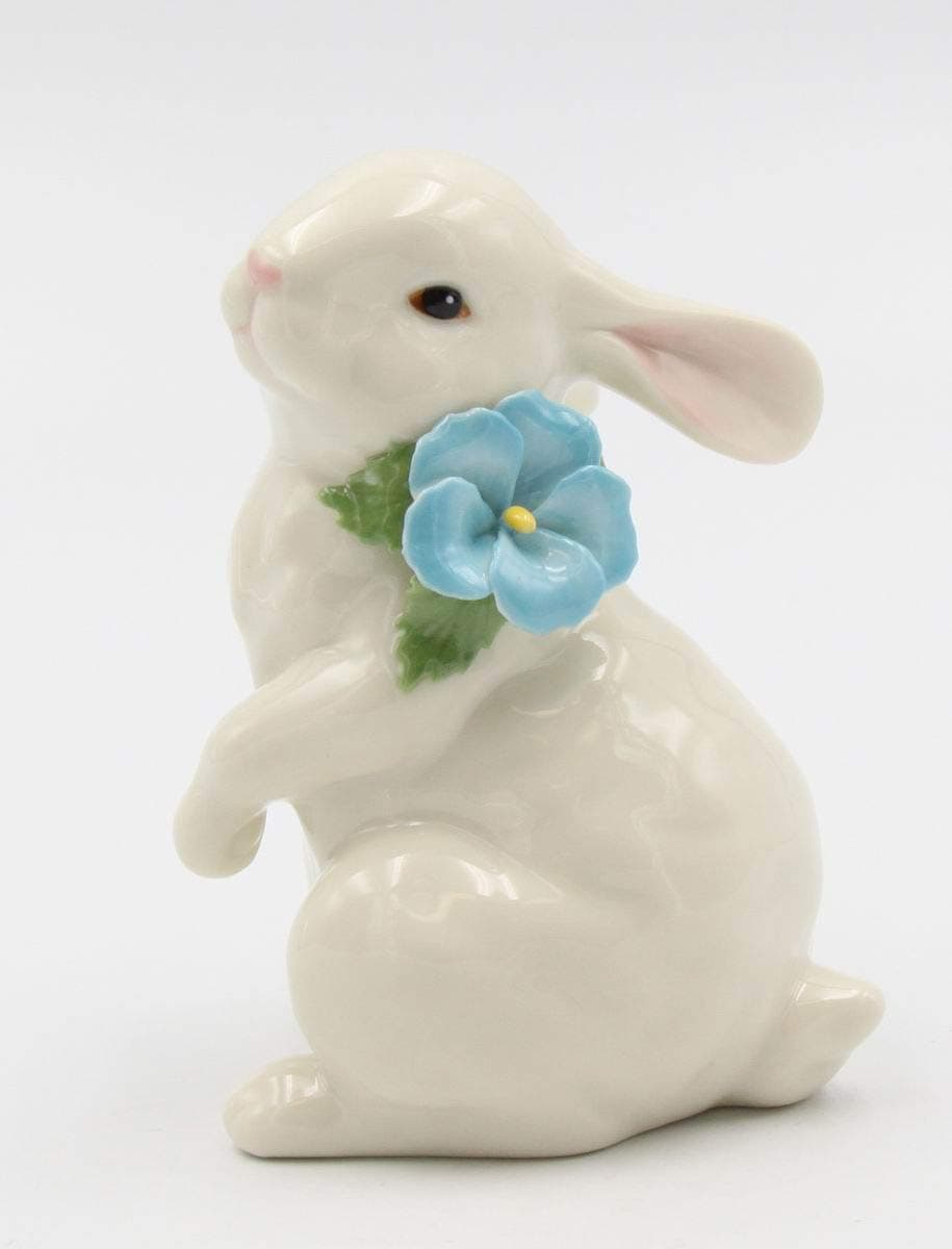 Cosmos Gifts 20967 Ivory Porcelain Rabbit Standing, White