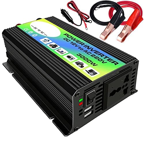 3000W 12V To 220V/110V Car Power Inverter Converter Charger Adapter Dual USB Voltage Transformer Modified Sine Wave