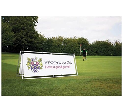 Outdoor Freestanding Banner Stand Frame with Bungees - 2500mm x 1000mm