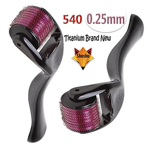 SHUSHU Derma Roller 0.25mm 540 Micro Neeling Titanium