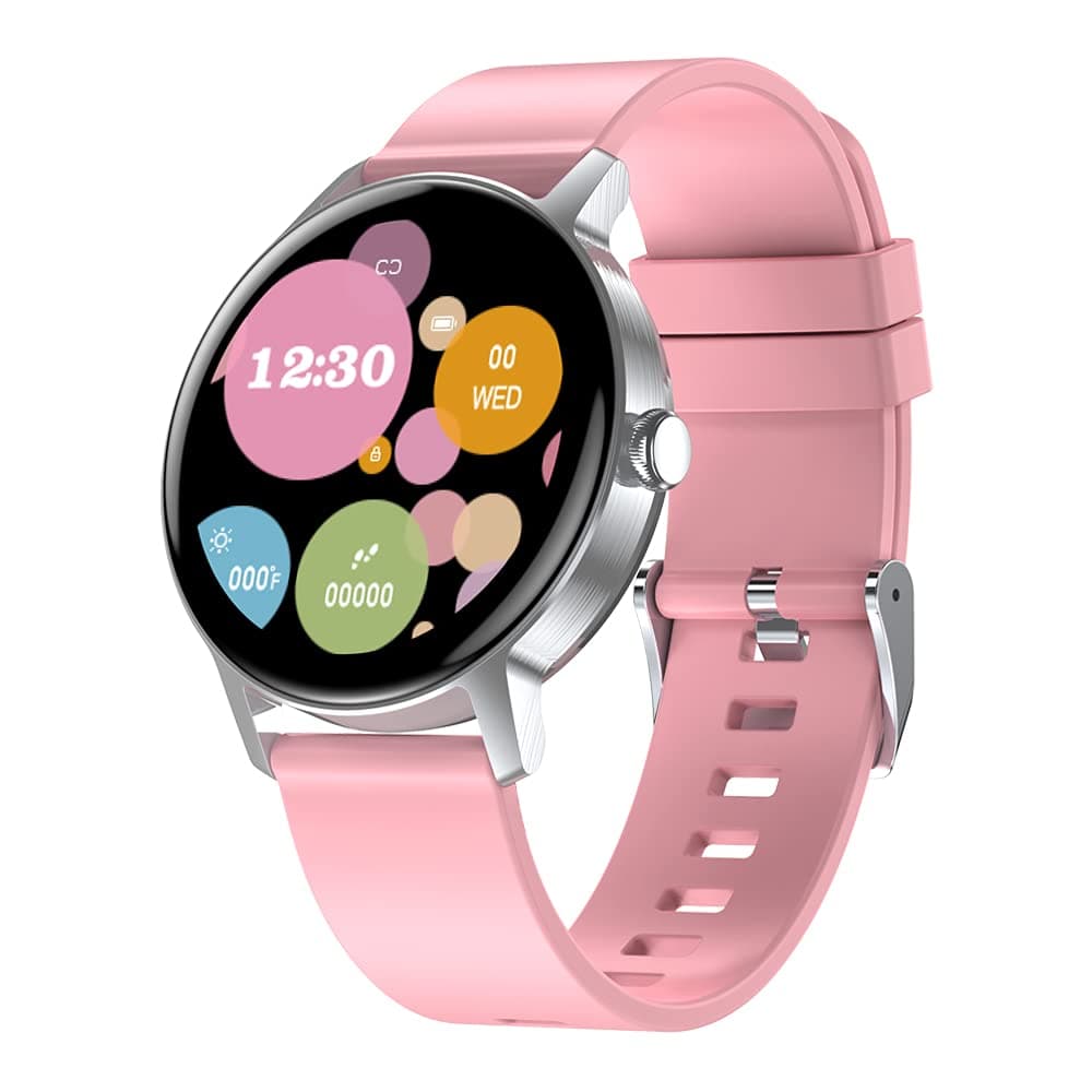 Tinwoo Smart Watch(40mm),Fitness Tracker for Men Women,Supports Qi Wireless Charging,Customizable Watch Faces,5ATM Waterproof Activity Tracker with Heart Rate,Blood Oxygen,Compatible iPhone Android