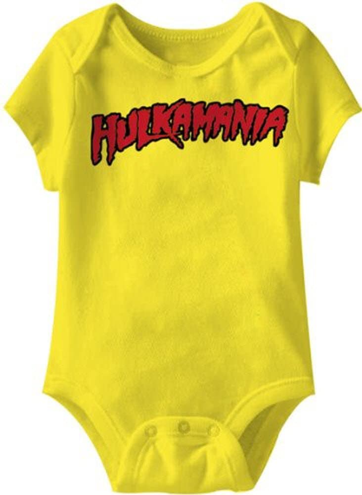 Hulk Hogan Logo Gelb Snapsuit Infant Onesie Baby Romper