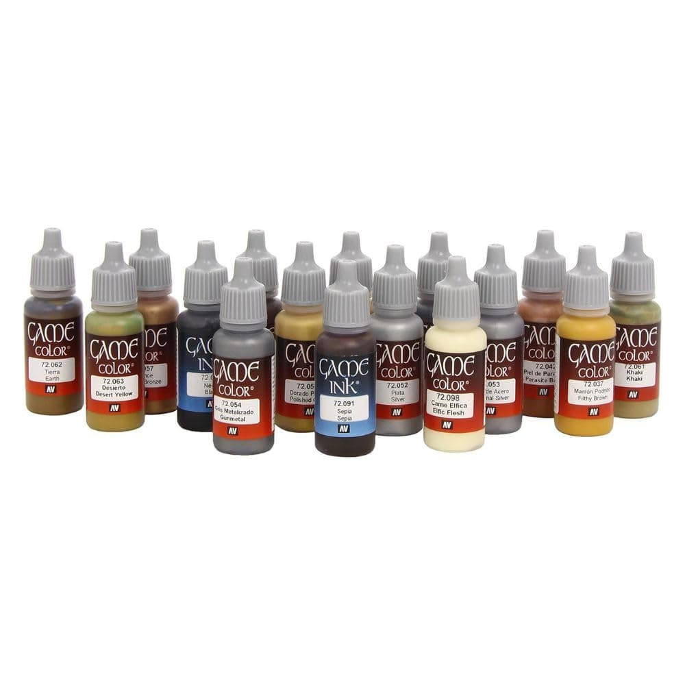 Vallejo Game Color Acrylic Paint for Leather and Metal, 18 ml, Self-Leveling Formula, BSL System, Matte Finish