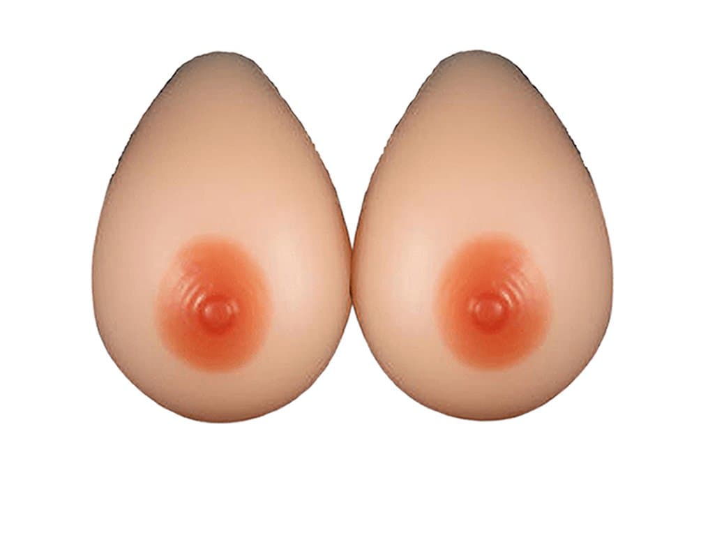 Breast Form Pair DD Cup 1200gr Mastectomy Silicone Prosthesis in Plain Package