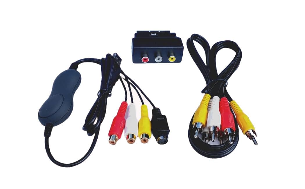 VHS and Camcorder USB Video Capture Kit for Mac and PC. For Sequoia/Sonoma and Windows 10/11. Create MP4 Files and DVDs from VHS, Hi8, MiniDV.