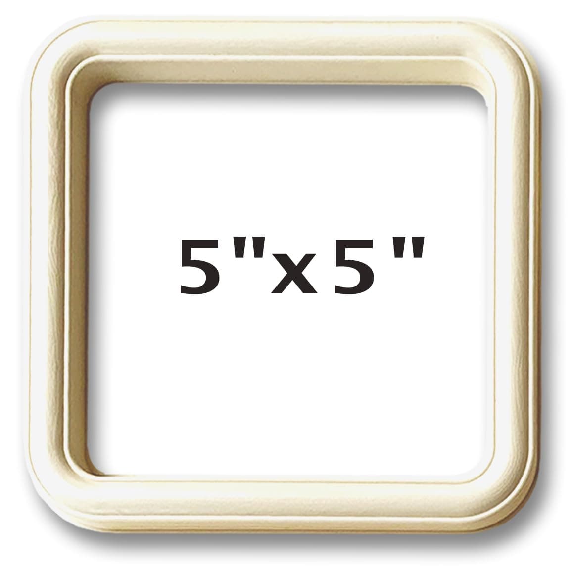 Easy Street Crafts SF55C Square Hoop Embroidery Frame, Cream