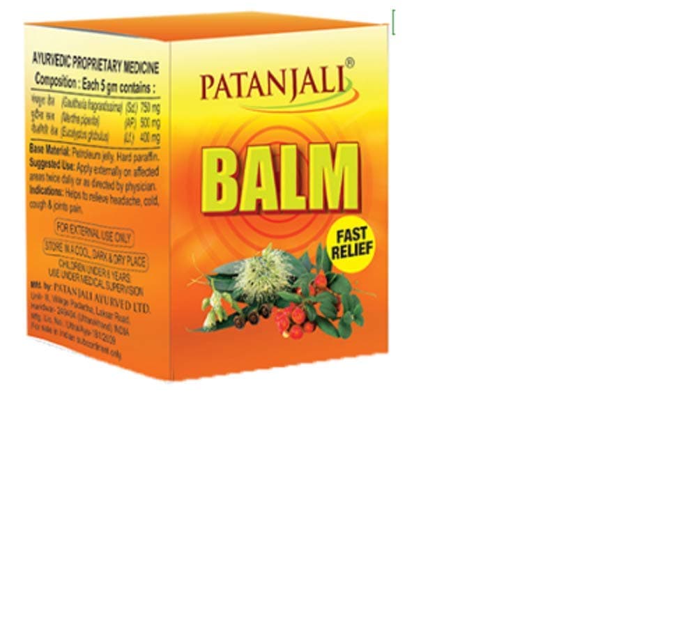Patanjali Balm For Cold & Headache 25G Pack Of 5