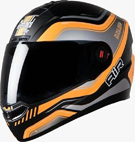 Steelbird sba-1 Air Delta Glossy Black With Orange