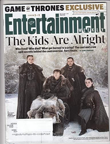 Entertainment Weekly Magazine May 31 2019 Game of Thrones The Kids Are Alright Jon Snow Sansa Stark Bran Stark Arya Stark