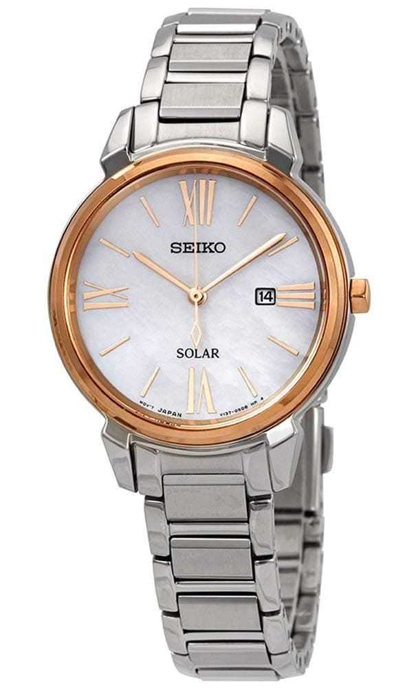 Seiko Womens Quartz Watch, Analog Display and Stainless Steel Strap SUT326P1