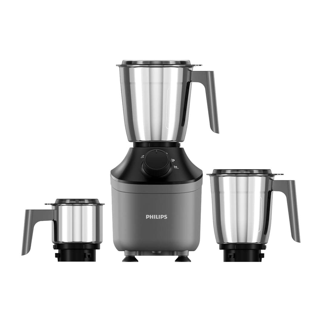 Philips HL7770/00 Mixer Grinder, 800 Watt Powerful motor, 3 Jars, MicroGrind technology : Grind even 1 pepper; Choose Coarse, Fine, or Superfine for perfect textures every time