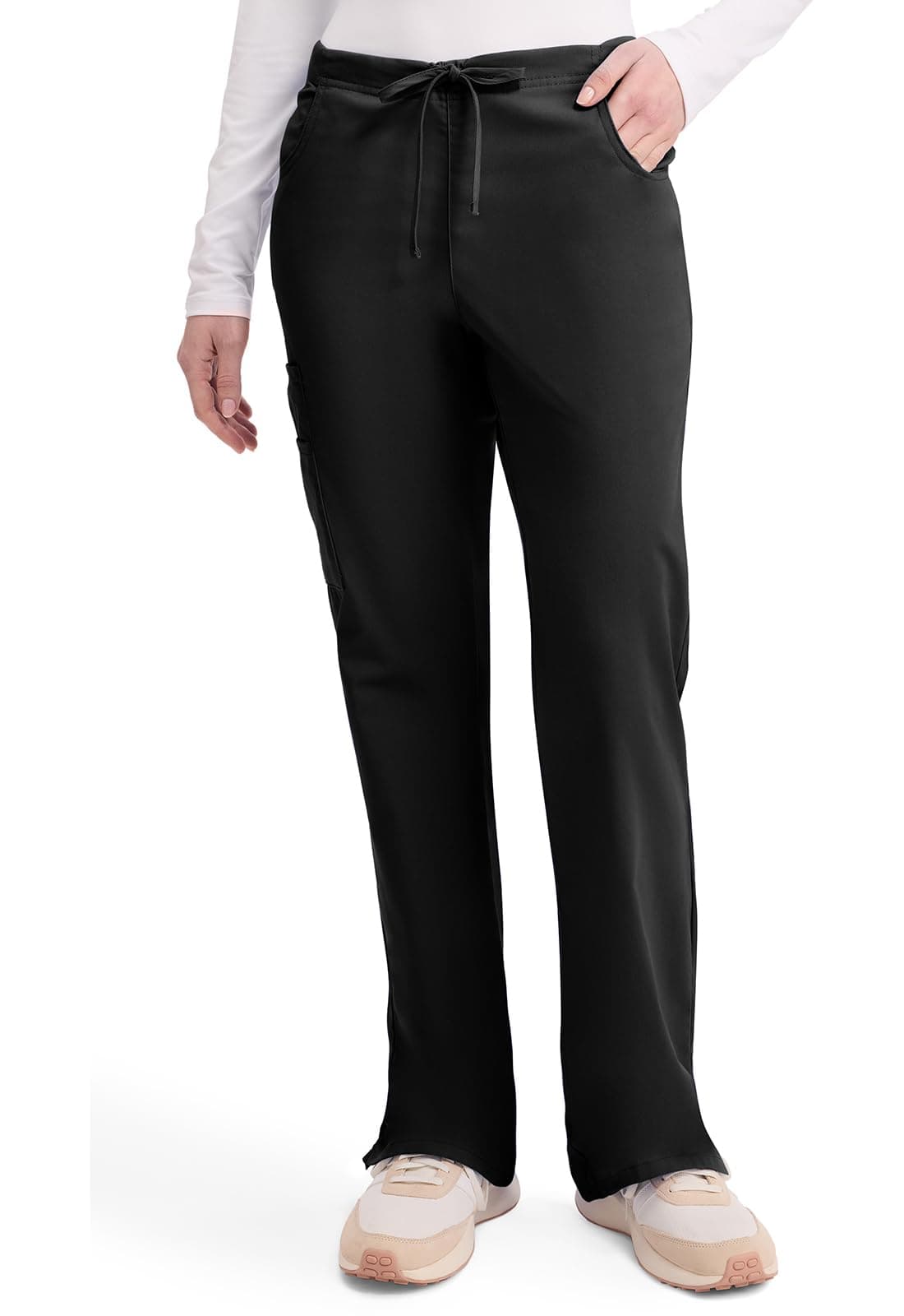 Dickies Scrubs for Women - Flare Leg Cargo Scrub Pants with Drawstring Waist & 6 Pockets, Medical Uniform - 86206