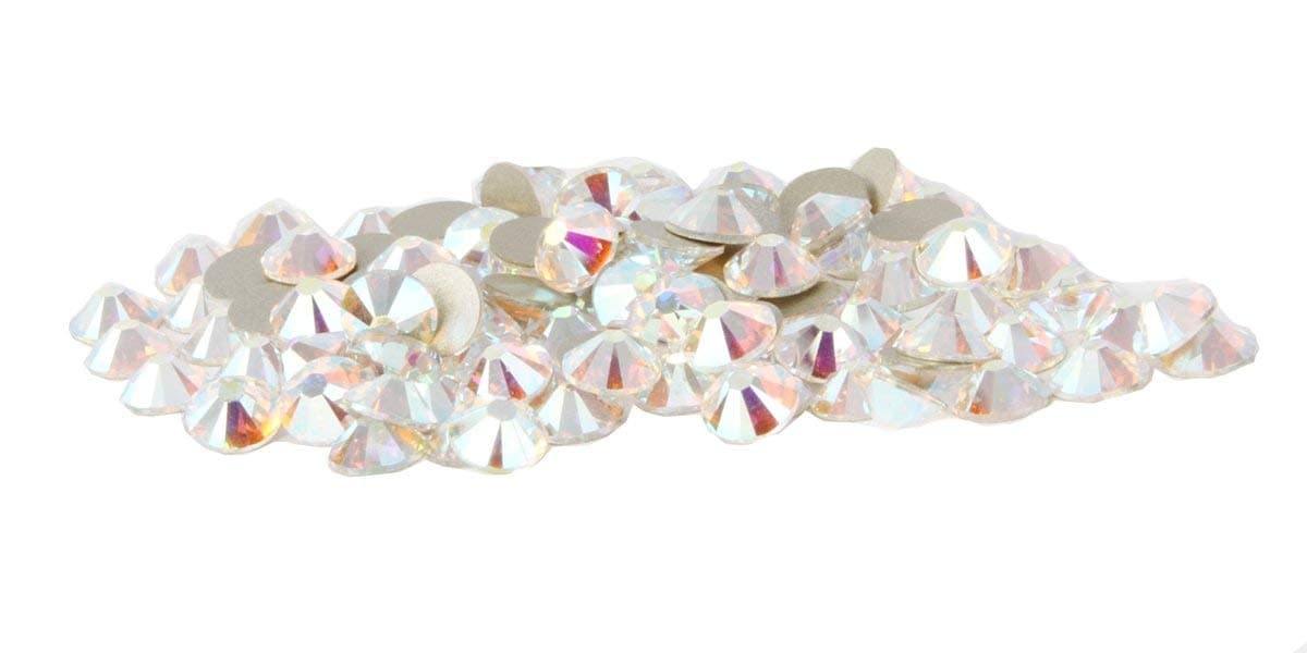 Crystal-Wholesale144 pcs Crystal AB (001 AB) Swarovski NEW 2088 Xirius 20ss Flat backs Rhinestones 5mm ss20