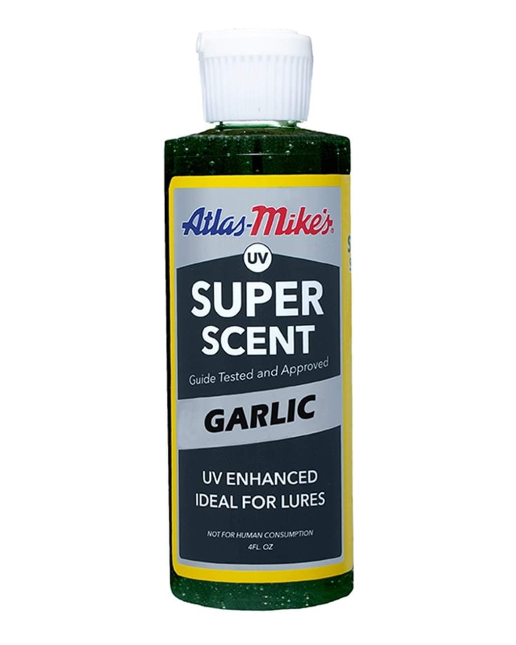 Atlas Mike's Garlic UV Super Scent for Fishing Bait to Attract Fish, Green (6604)