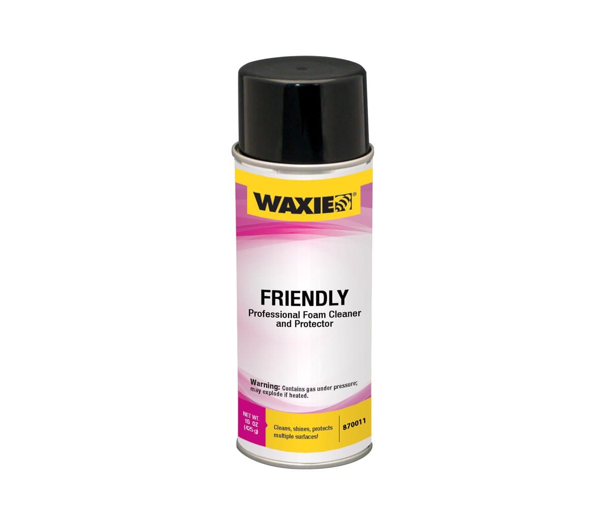 WAXIE Friendly Professional Foam Cleaner and Protector, 15 oz Aerosol Can (Case of 12)