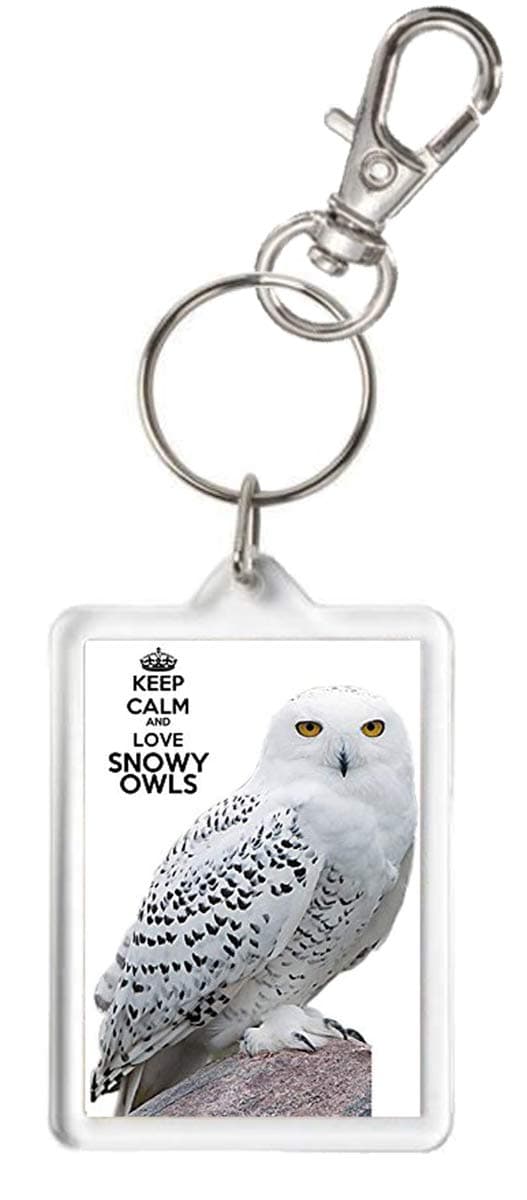 KazKeyz by KazMugzSNOWY OWL KEYRING, Keep Calm And Love Snowy Owls.