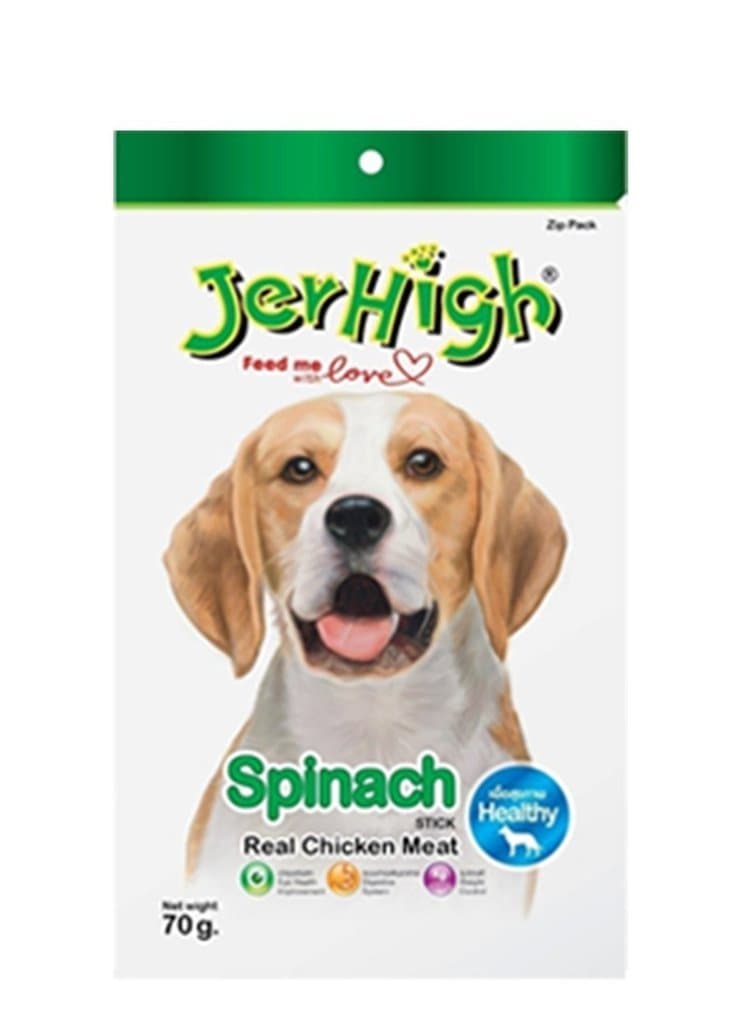 JerHigh Spinach Stix Dog Treats, 70 g(Pack of 3)