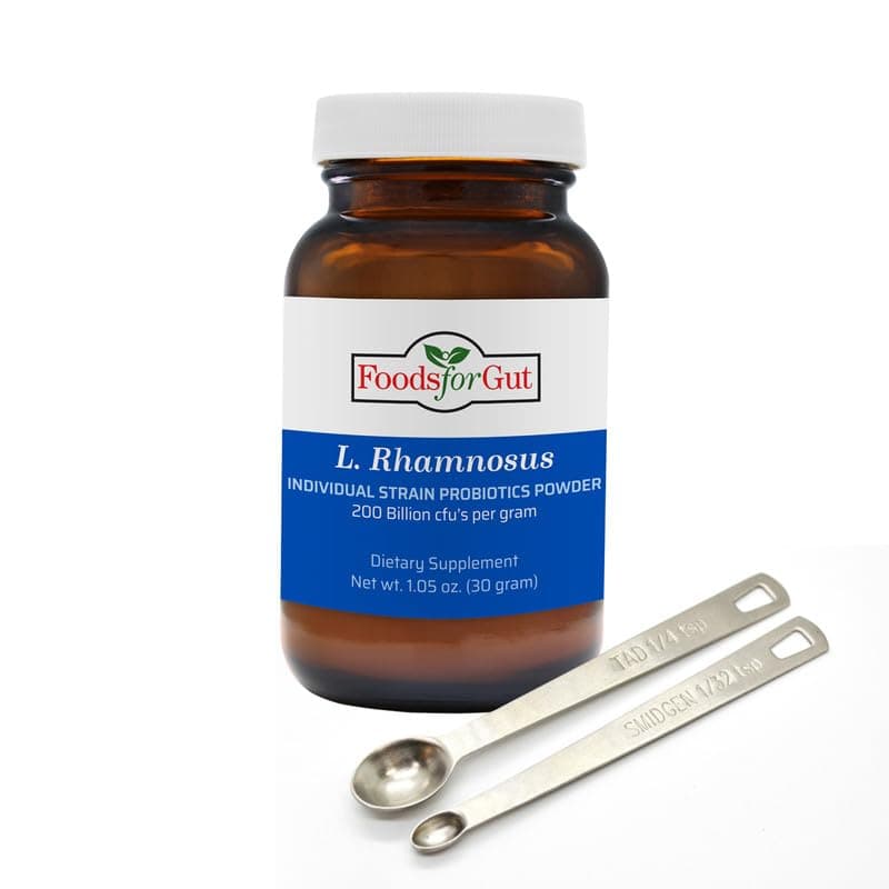 Foods For Gut Lactobacillus Rhamnosus Probiotic Powder 200 Billion cfu's | Made in USA | No Additives | Digestive & Immune Support | High Potency | L. Rhamnosus | 30 Grams (1.05 Oz)