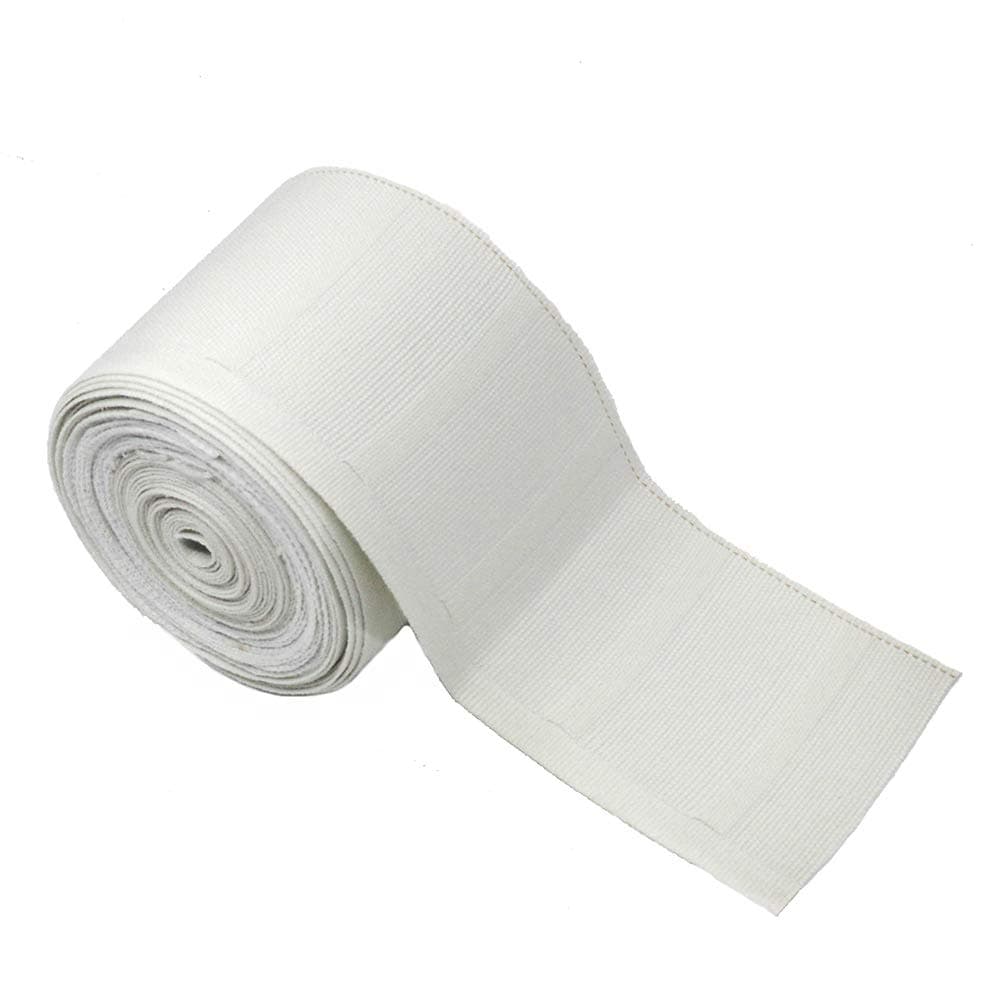 Ailejia Curtain Tape 3 inch Deep Pinch Pleat White Tape for Curtains Natural Cotton (6.5 Yards (6 Meters))