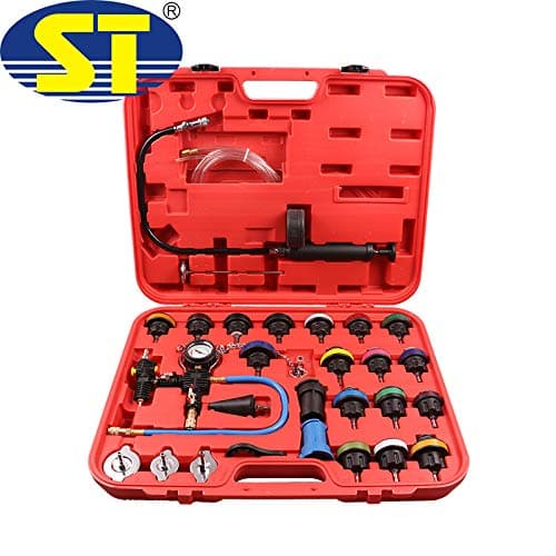 Special Tools 28-Piece Cooling System Tester Coolant Pump Tester Test Case Compressed Air Tool Car