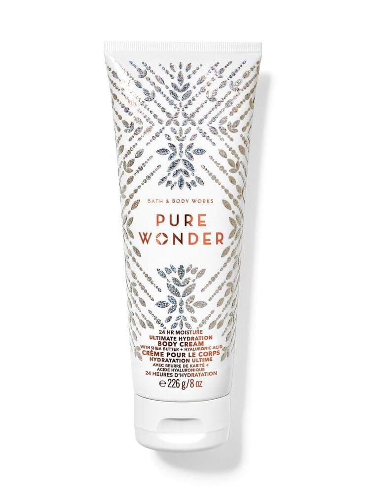 Bath & Body Works Pure Wonder Ultimate Hydration Body Cream Gift Set For Women, 8 Fl Oz (Pure Wonder)