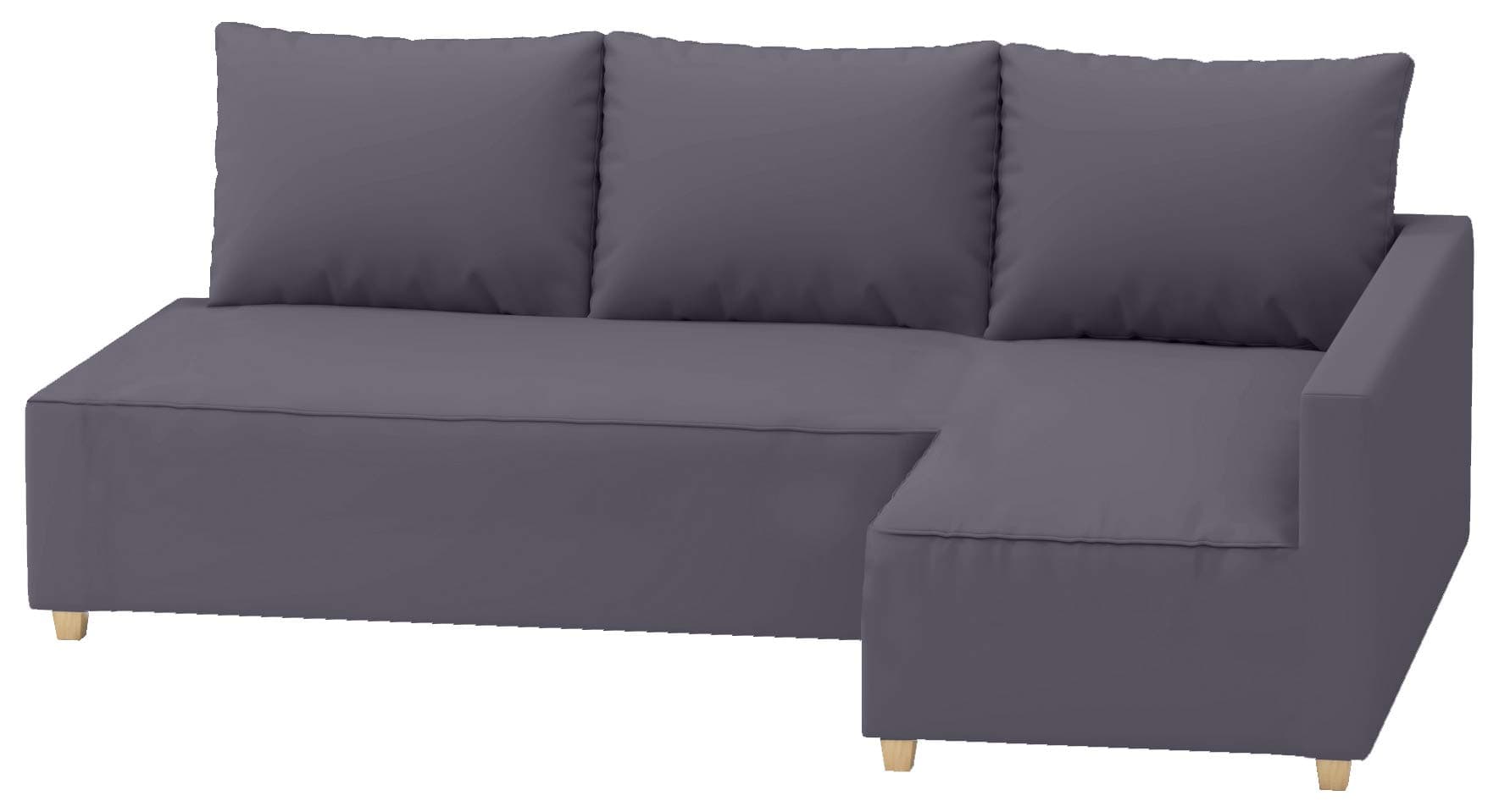 The Dark Gray Friheten Thick Cotton Sofa Cover Replacement Compatible with IKEA Friheten Sofa Bed, Or Corner, Or Sectional Slipcover. Sofa Cover Only (Left ARM is Longer (Durable).