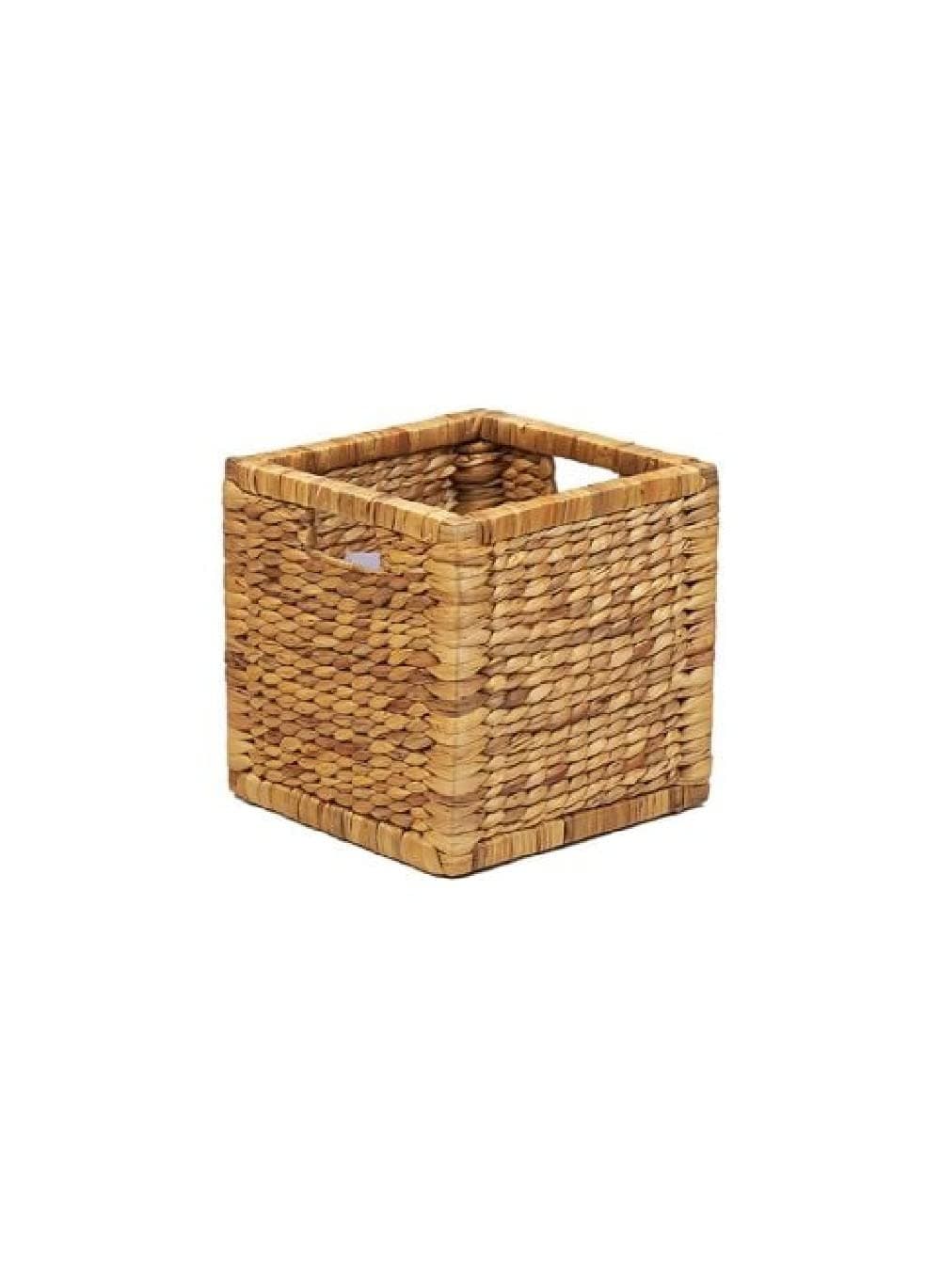 Homesmiths Square Water Hyacinth Storage Basket 30 x 30 x 30 cm