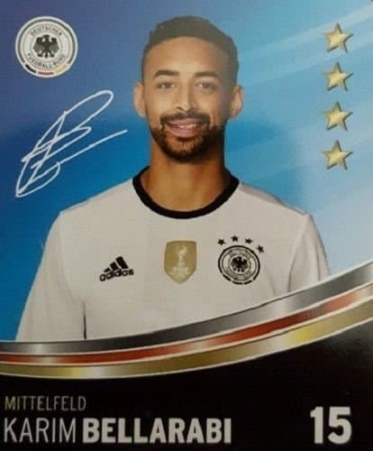 Rewe DFB Trading cards EM 2016 Selection from all 36 and Collector's album or everything complete - Nr 15 Karim Bellarabi
