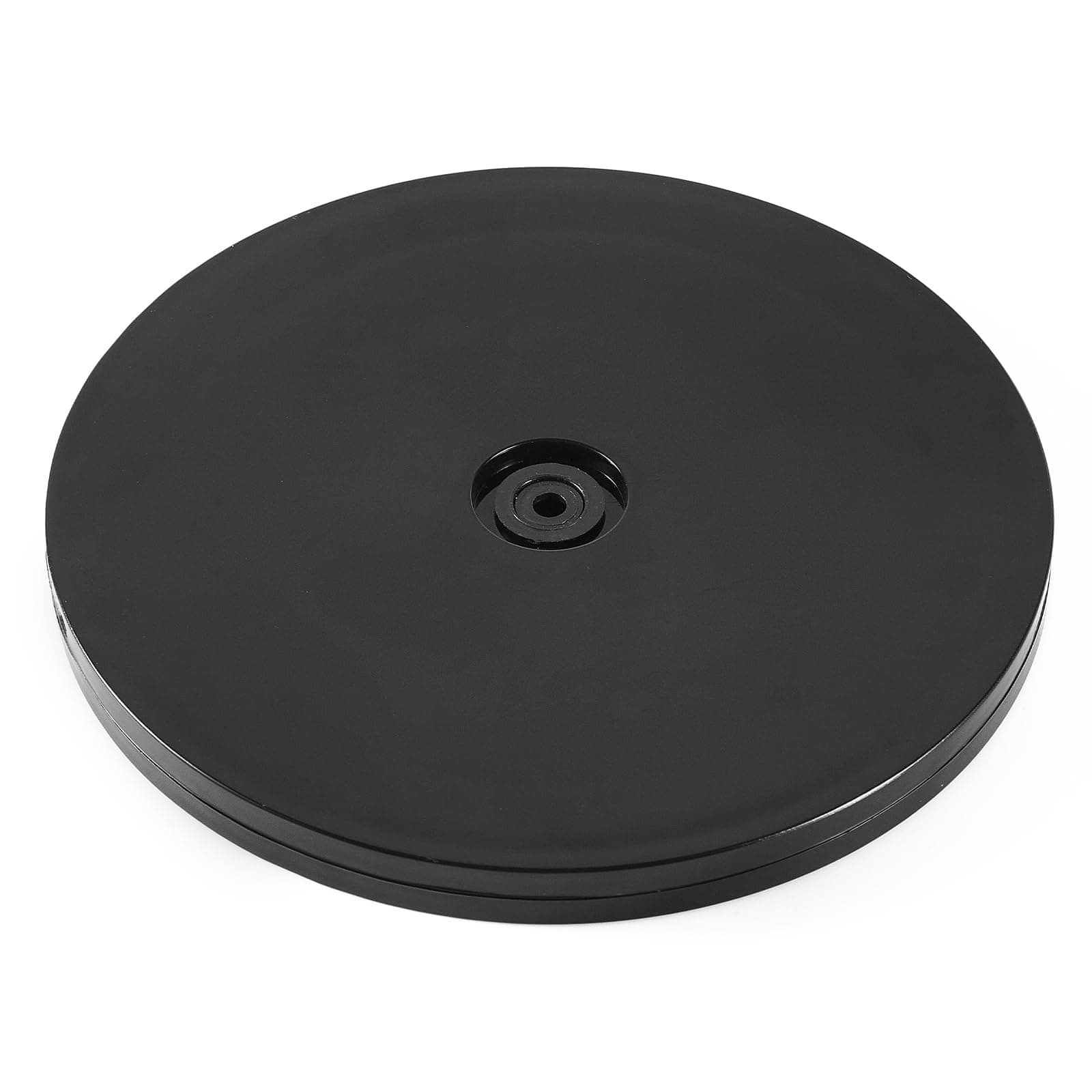 HSTECH 6” Lazy Susan Turntable Black Acrylic Ball Bearing Rotating Tray for Spice Rack Table Cake Kitchen Pantry Decorating TV Laptop Computer Monitor, 30-lb Load Capacity (360˚ Rotation)