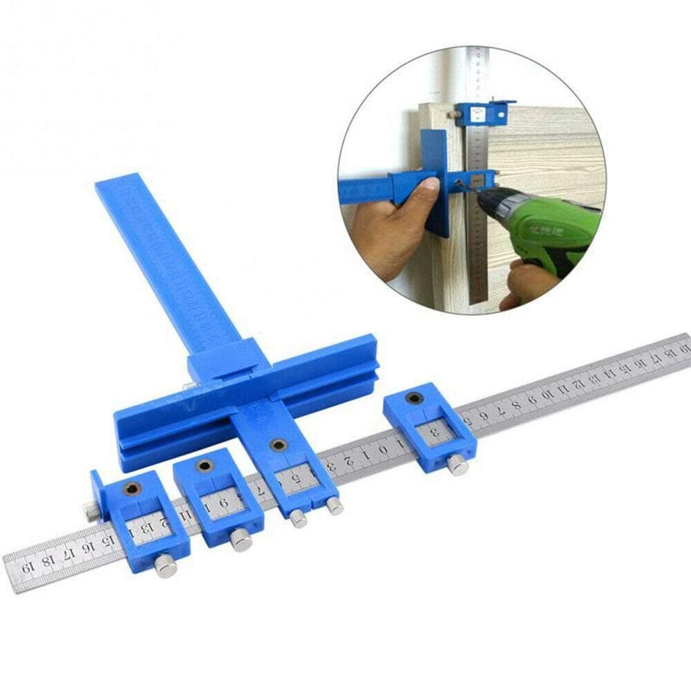 RanBB Drill Punch Locator, Punch Hole Positioner Locator Drill Guide Sleeve Hardware Jig for Wood Drilling Tools DIY