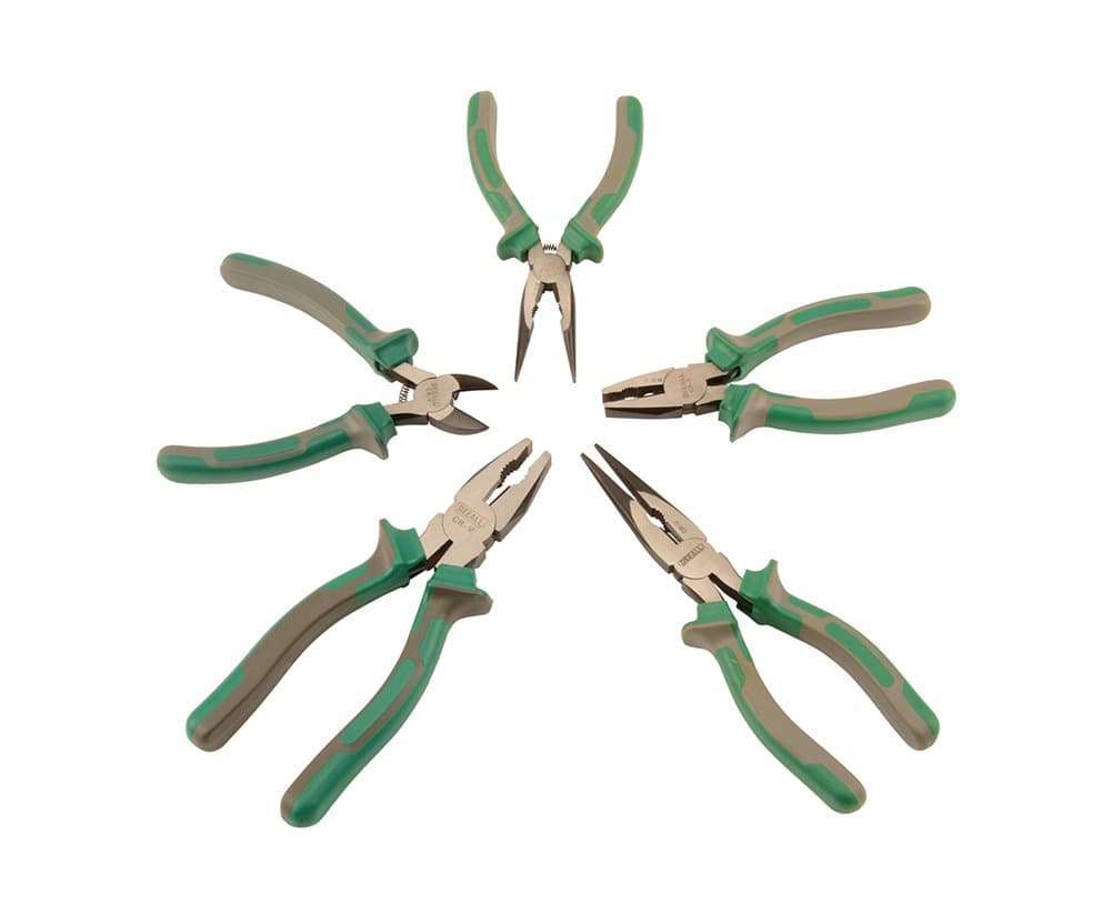 YOMM Artisan 5 Pliers Set Basic Homeowner's Tools - Industrial Multi-Purpose Pliers