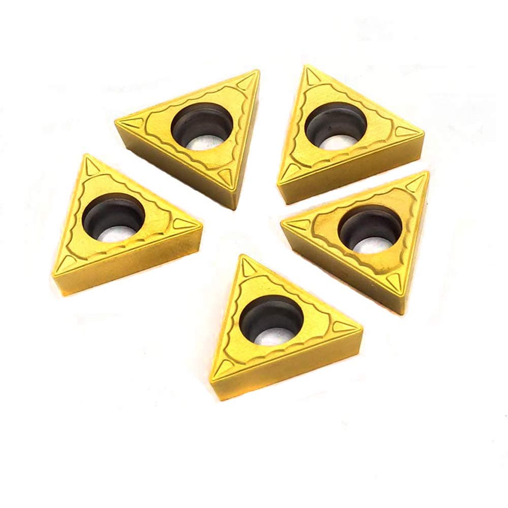 OSCARBIDE Carbide Insert TCMT16T304(TCMT32.51), Carbide Turning Inserts,TCMT Insert CNC Lathe Inserts for Lathe Turning Tool Holder Replacement Insert, 5 Pieces/Pack