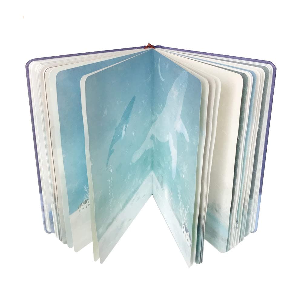 Siixu Hardcover Unlined Colorful Notebooks to Write in for Women, Men, Teen Girls, Boy and Writers, Unique Beautiful Daily Journal/Diary, 224 Pages, No Lines Paper, Whale Pattern