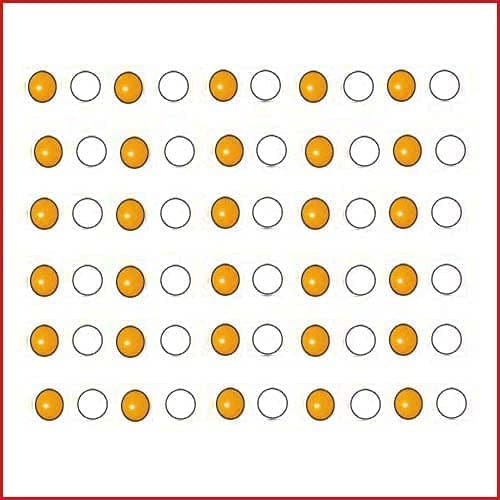 EKIN Byol Magnet Medium Size 5mm Six Set Total-60pc Yellow & White