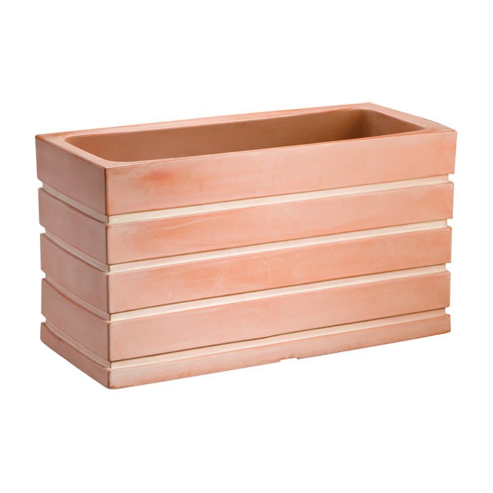 Crescent Gardens Ellis Planter 20in x 48in Weathered Terracotta