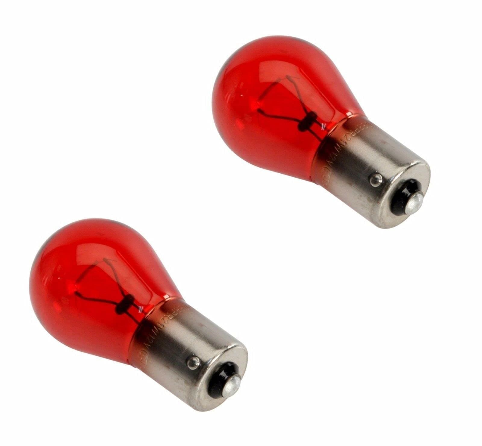 Compatible with Saab 9-3 Set of 2 Red Taillight/Fog Light Bulbs