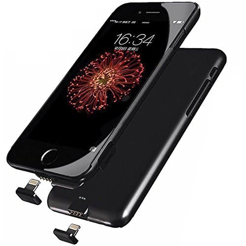 SQDeal Ultra-Slim Smart Backup External Battery Charging Case Power Bank Cover for iPhone 7 Plus (Black)