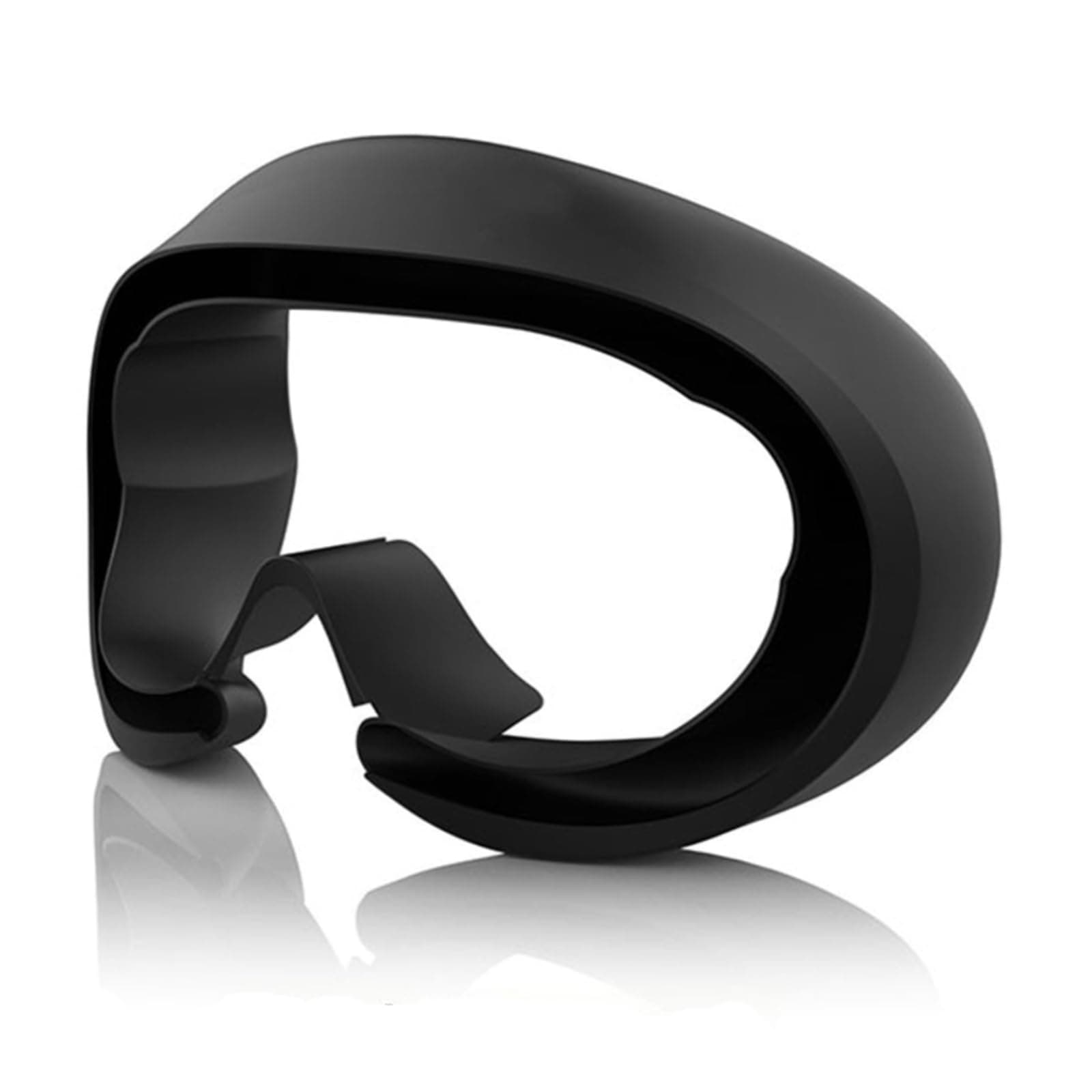 MODJUEGO Silicone Face Cover for PICO 4 &4 Ultra VR Accessories Leakage-Proof Waterproof Sweat-Proof Mask(Black)