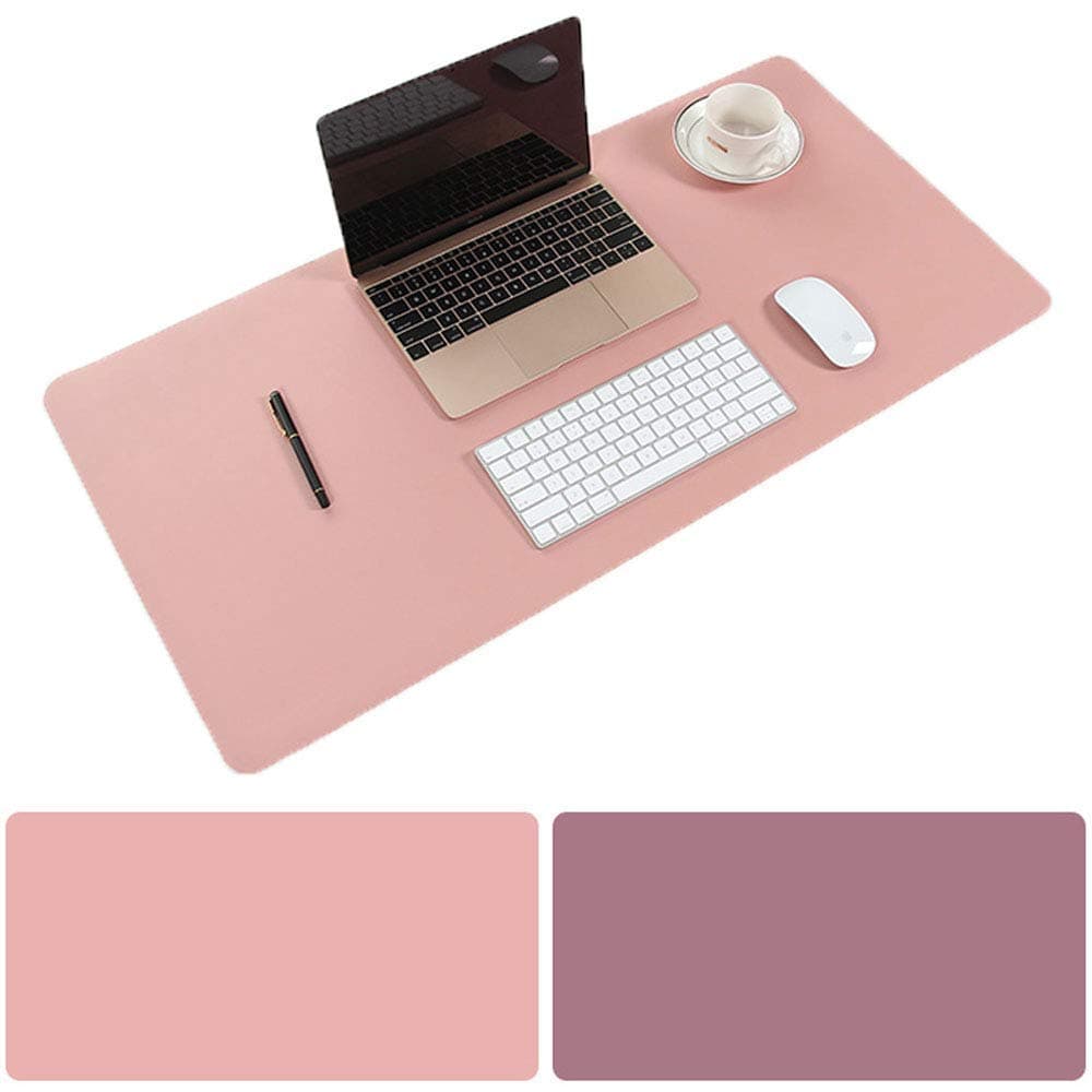 Desk Mat, 35.4” x15.7 ” Non-Slip PU Leather Desk Pad,Waterproof Desk Protector Mat, Large Dual-Sided Writing Mat for Office Home Desks