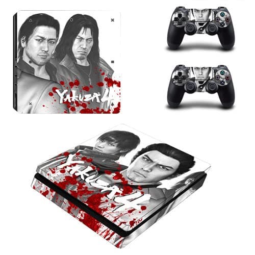 COMPAE - Game Yakuza 4 PS4s Slim Skin Sticker Decal for Playstations 4 Console and Controller Skin PS4s Slim Sticker VINYLs (YSP4S-3265)
