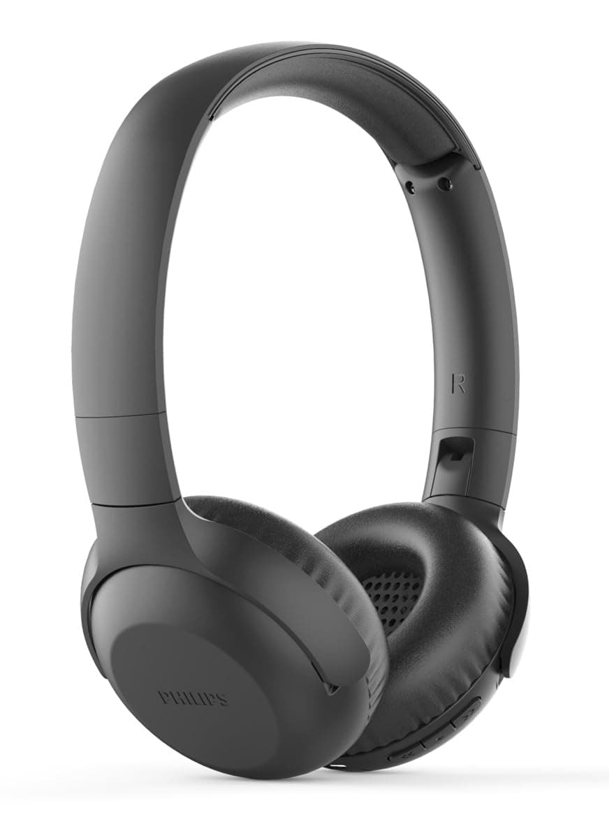 UpBeat UH202 Wireless Bluetooth On Ear Stereo Headphone, with up to 15 Hours Playtime and Flat Folding (TAUH202BK)