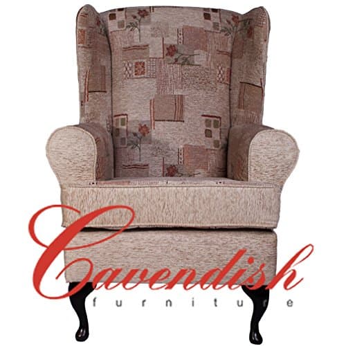 Cavendish Furniture Cavendish Maria Deep Orthopedic Chair in 21" (19" Seat Height), Chenille, Multi-Colour, 19 inch