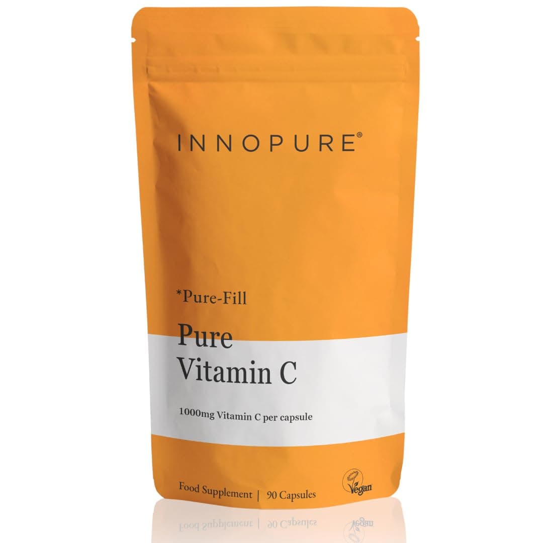 – Pure Vitamin C Capsules 1000mg (No Fillers or Binders) Pure-Fill Supplement, Easy to Swallow 1 Daily Capsule (Not Tablets) 90 Capsules