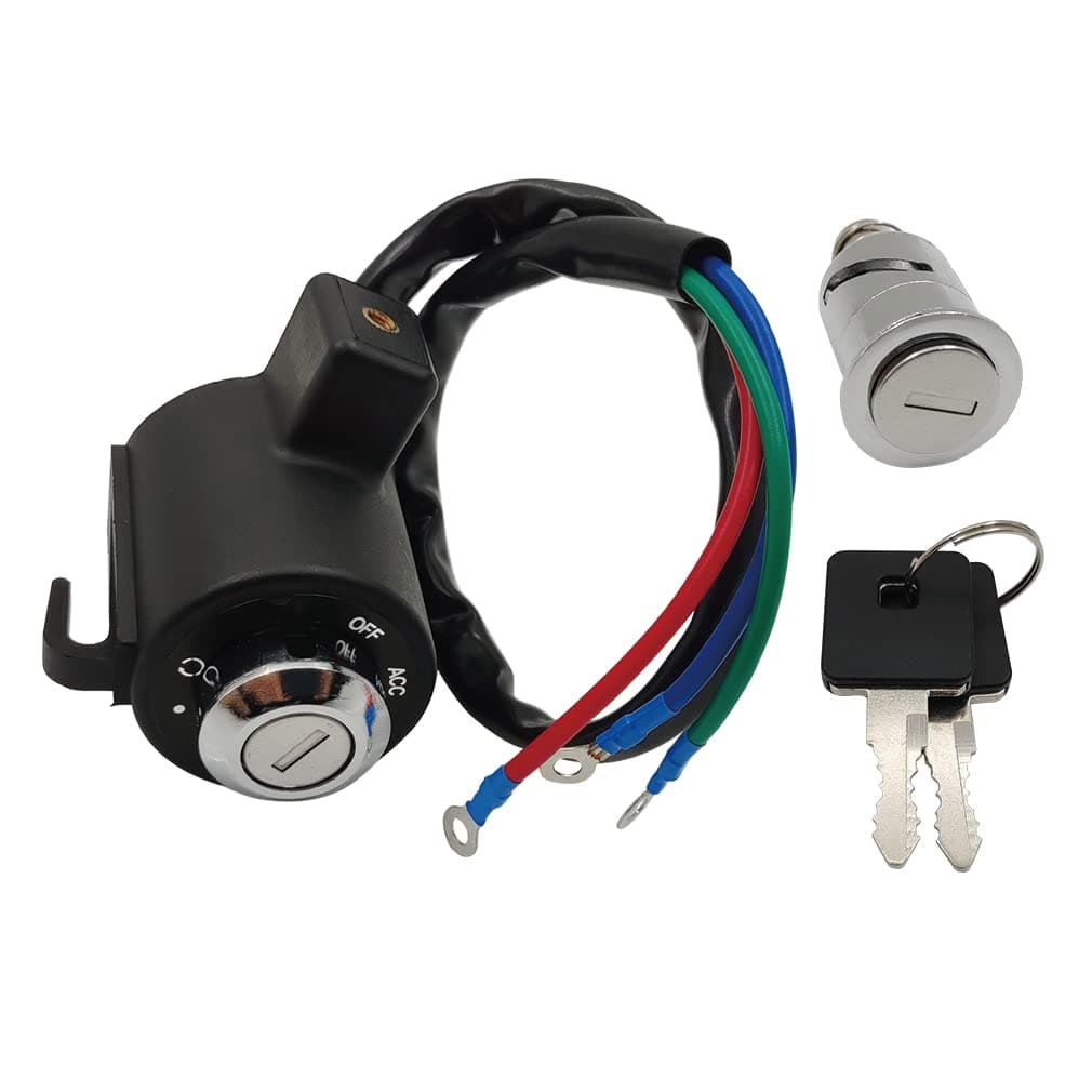 AUTQVA Ignition Key Switch Lock Set for Harley Davidson Motorcycle, Ignition Switch Fork Lock Kit for Harley Davidson Sportster XL Iron 883 1200 1995-2003