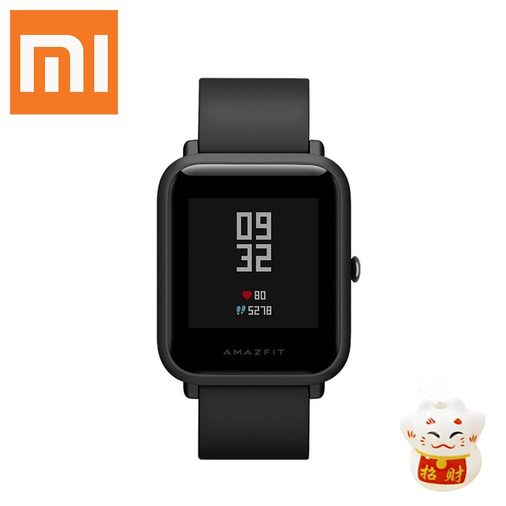 XIAOMI Amazfit bip Smartwatch Bluetooth Smart Watch with GPS Heart Rate Monitor Real-time Waterproof Sports Fitness Tracker Support iOS and Android for Kids Men Women